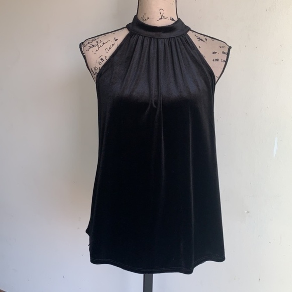 Gibson Black Velvet Halter Top